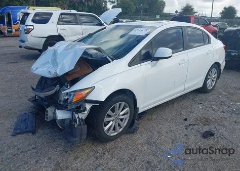 2012 Honda Civic Ex-L from USA, damaged, VIN 19XFB2F96CE023817